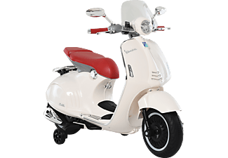 HOMCOM Elektrisches Kindermotorrad als Vespa Elektro-Motorrad weiß