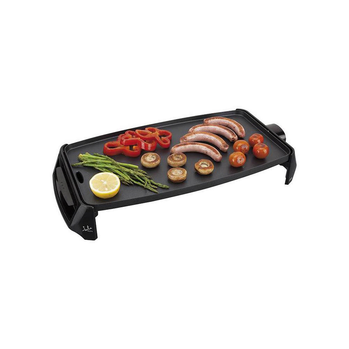 Plancha asar - Jata GR195 Plancha de Asar Cocina por Igual en Toda la Superficie 46 x 25 cm JATA, Negro