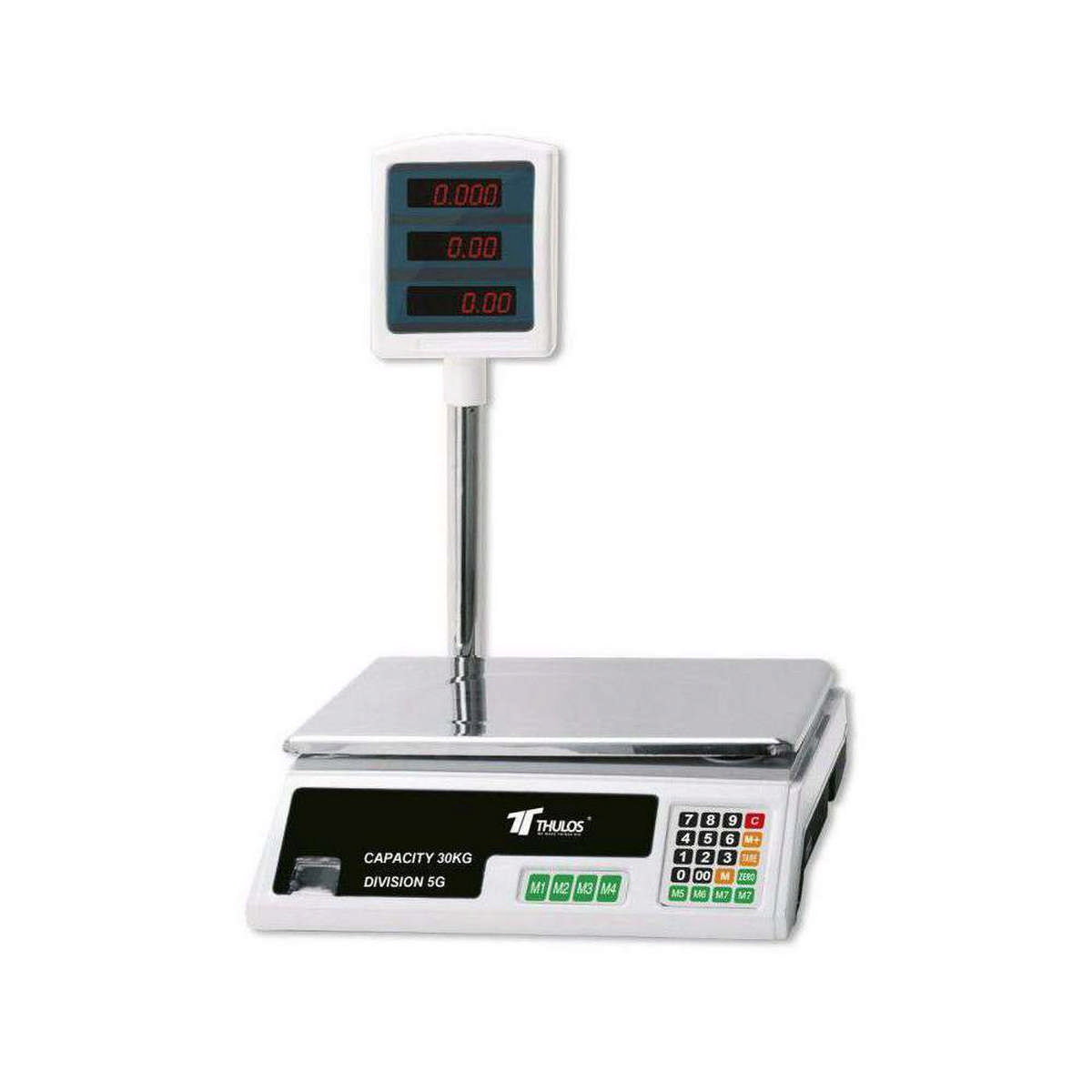 Bascula De Digital electronica 40kg comercial doble pantalla balanza 30kg thbd30 thulos