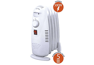 Radiador Thulos Mini Radiador de aceite de elementos de calor. TH-RAC502, Blanco THULOS, Blanco | MediaMarkt