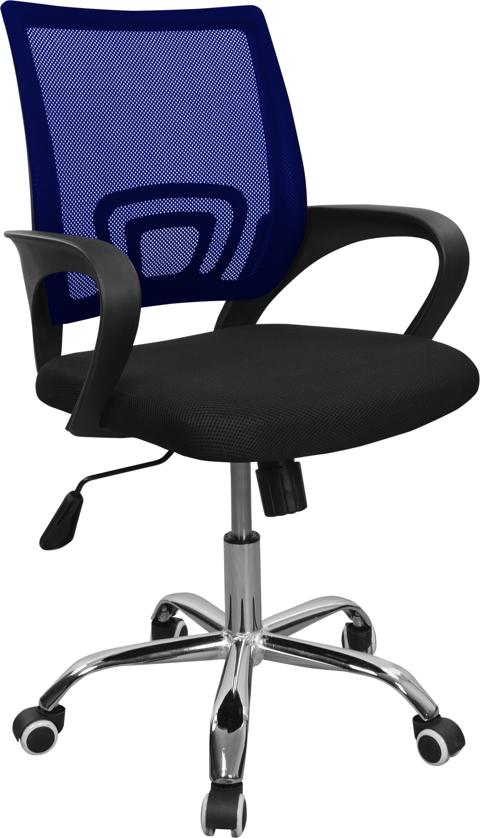 Smartek Basic Silla oficina azul ordenador transpirable regulación y bloqueo ruedas anti ralladuras mwansibaazul 90 kg escritorio de imperial relax brazos ajustables