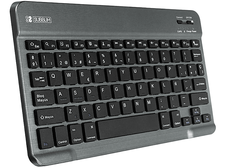 Teclado compacto inalámbrico por bluetooth subblim advance compact