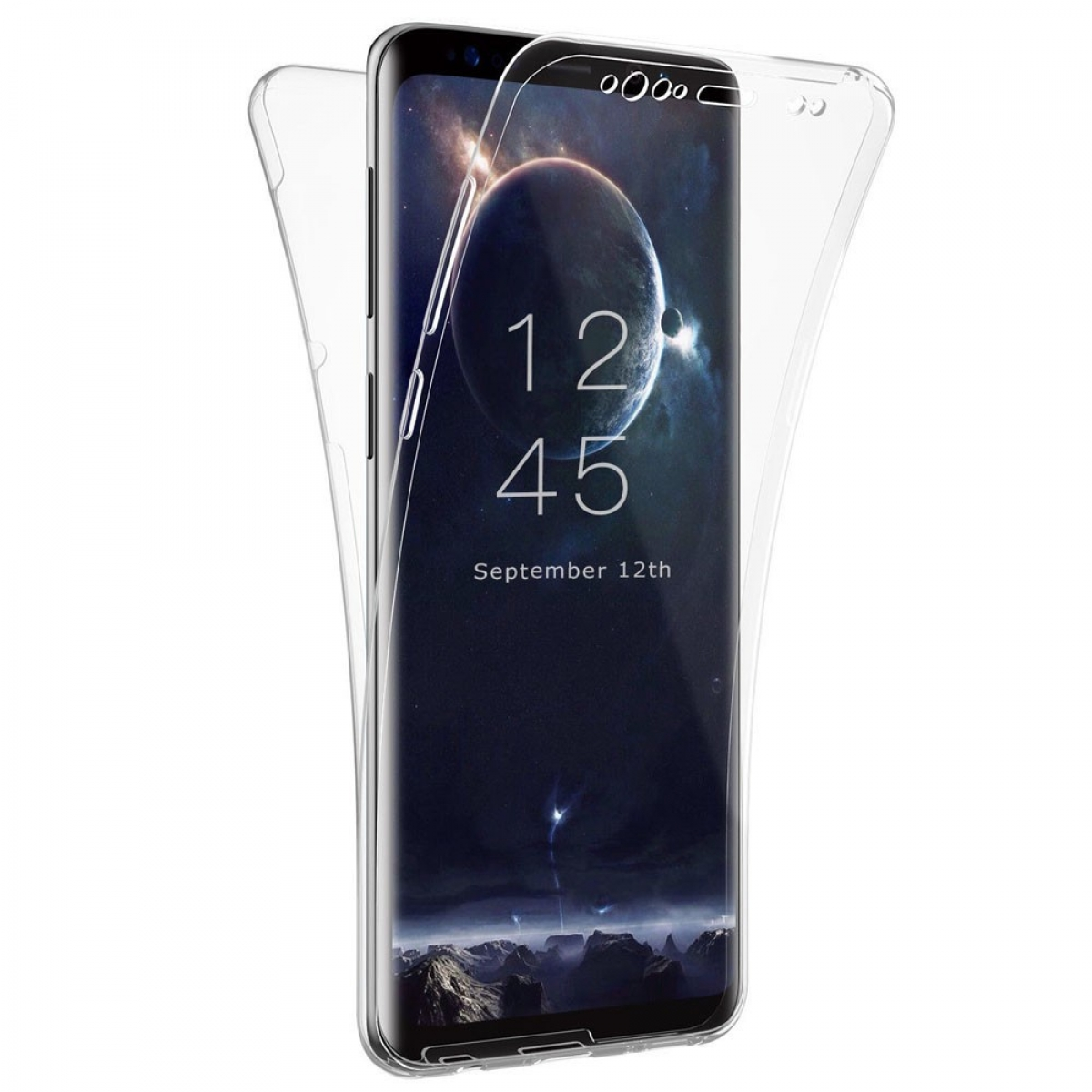 Backcover, 360°, Plus, Galaxy Samsung, CASEONLINE Transparent S9