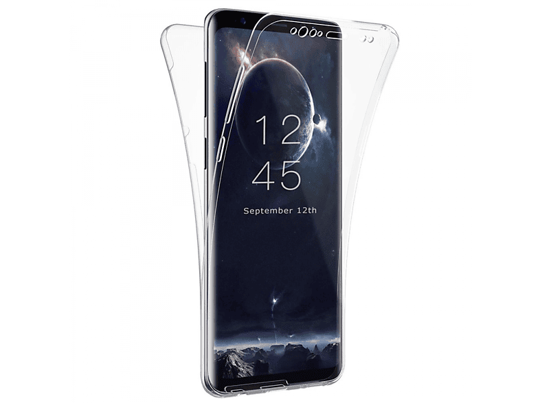 Backcover, CASEONLINE Samsung, Plus, Transparent Galaxy S9 360°,