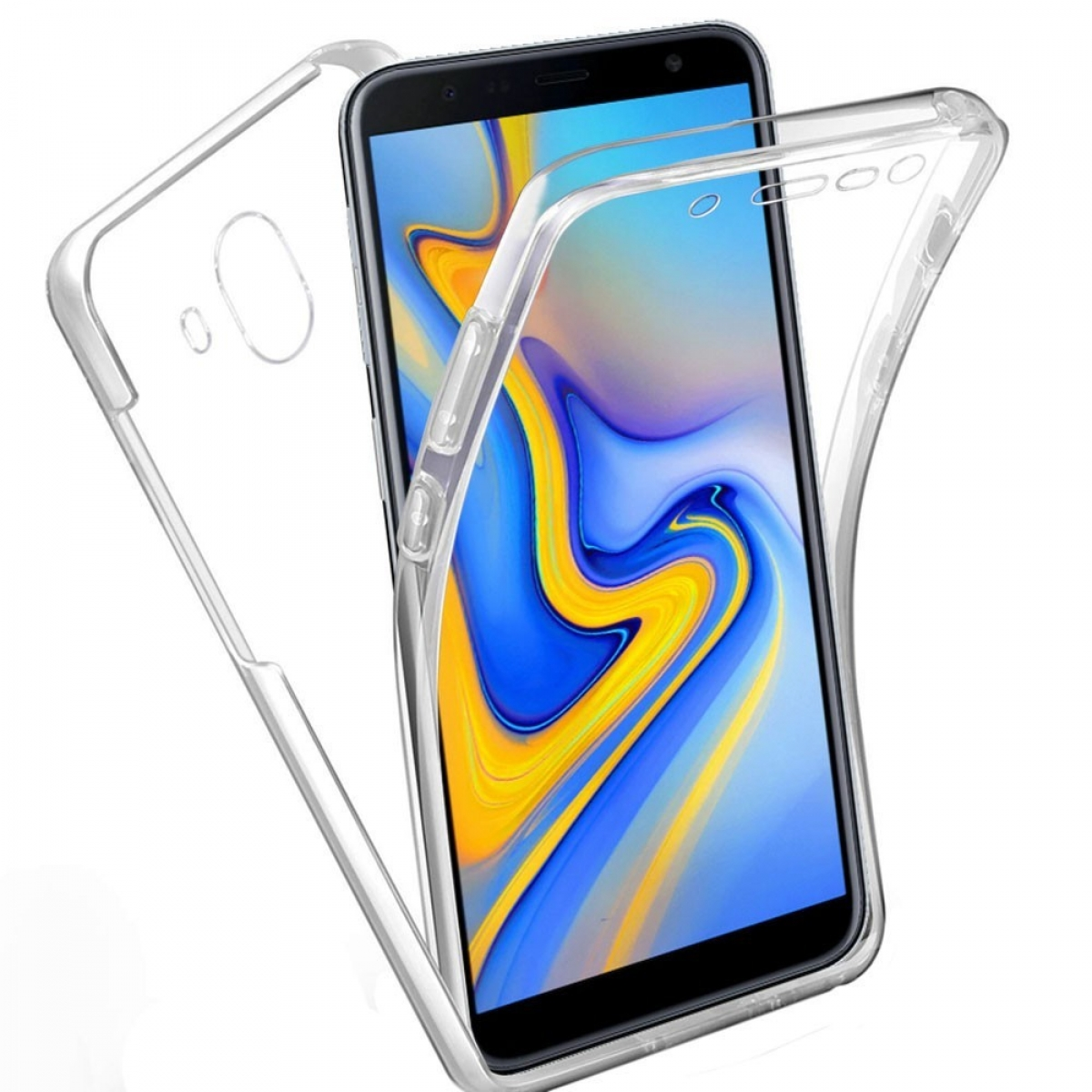 Backcover, Transparent J6 Galaxy CASEONLINE (2018), 360°, Samsung, Plus