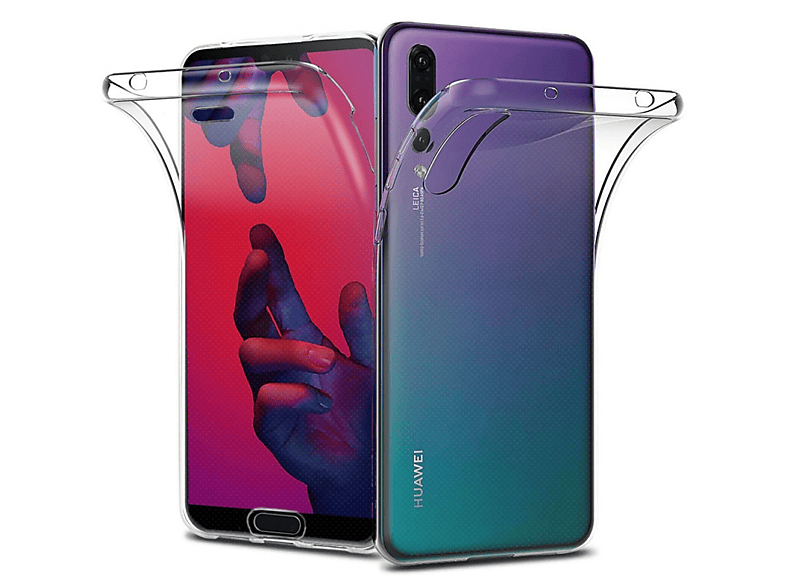 CASEONLINE 360°, Backcover, Huawei, P20, Transparent