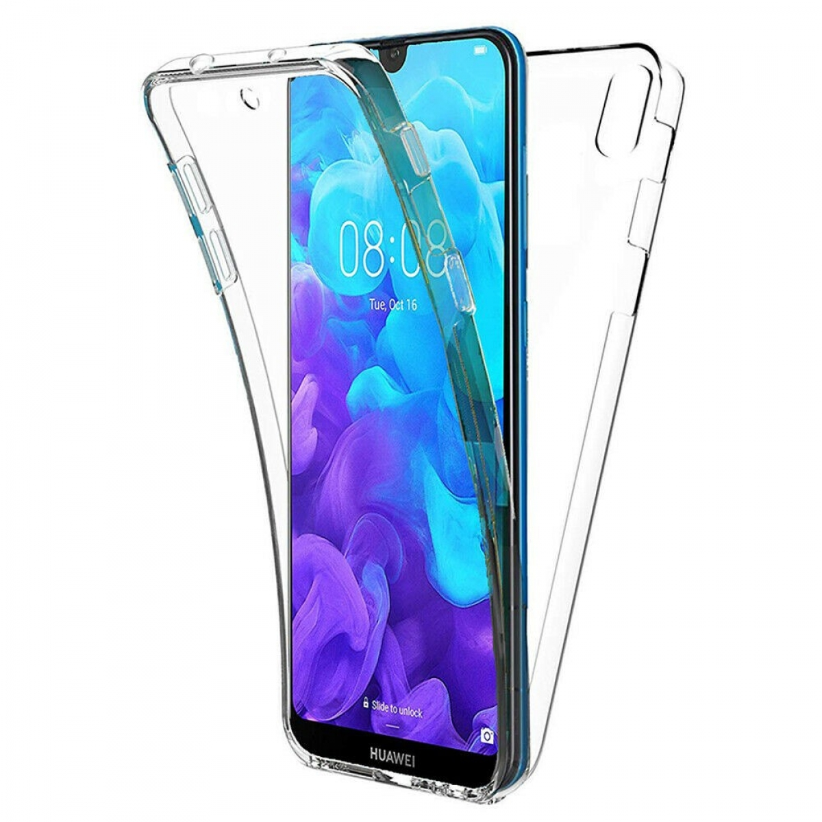 CASEONLINE 360°, 2019, Y5 Transparent Huawei, Backcover