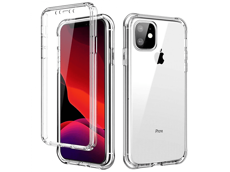 360° TPU+PC, Backcover, Apple, iPhone 12, Transparent