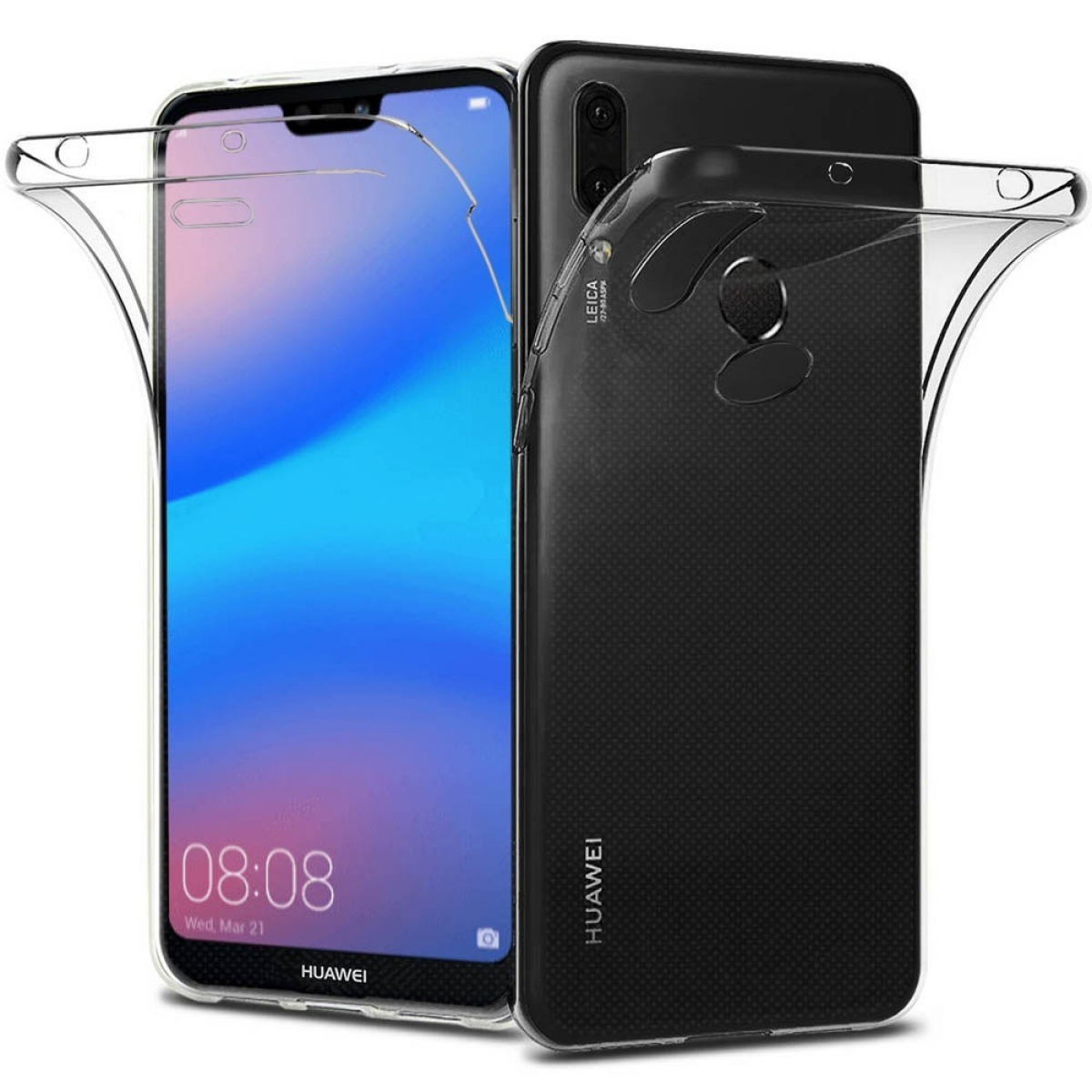 Huawei, CASEONLINE P20 Lite, 360°, Backcover, Transparent