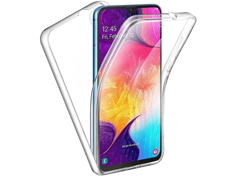 CASEONLINE Galaxy Backcover, Transparent 360°, A70, Samsung,