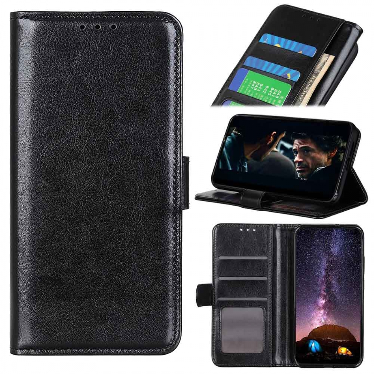 CASEONLINE Klappbare, Bookcover, Samsung, Galaxy Pro, Xcover Schwarz