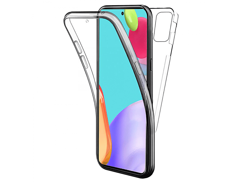 CASEONLINE 360° TPU+PC, A52s, Transparent Samsung, Backcover