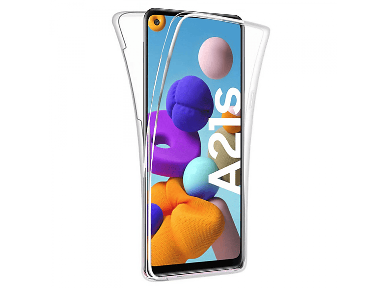 360°, Backcover, Samsung, Galaxy A21s, Transparent SATURN