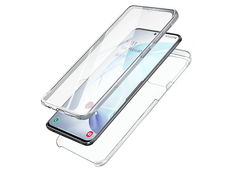 TPU+PC, S20, Transparent Backcover, 360° Samsung, Galaxy CASEONLINE