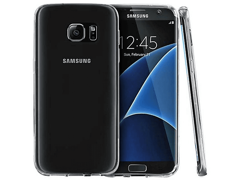 Samsung, Backcover, Transparent Klare, Galaxy Edge, S7 CASEONLINE