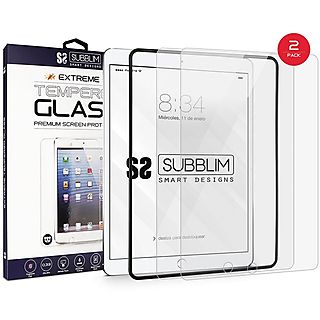 Pack 2x Cristal Templado  - Extreme SUBBLIM, Apple, IPad 9,7 2018-17/Pro 9,7/iPad 5, Vidrio templado