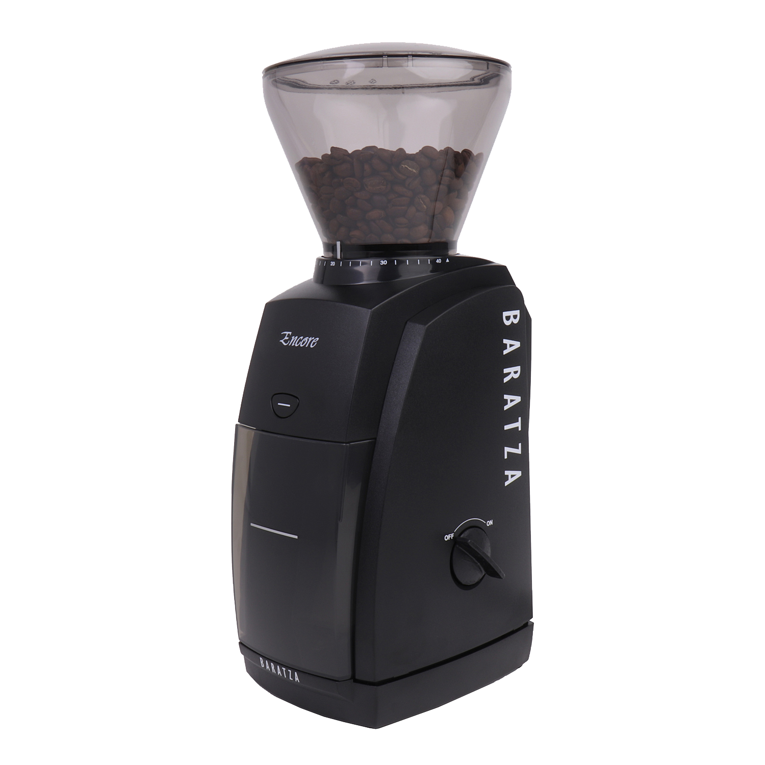 BARATZA Encore 40-mm-Stahl-Kegelmahlwerk) Kaffeemühle Schwarz Elektrische (110 Watt