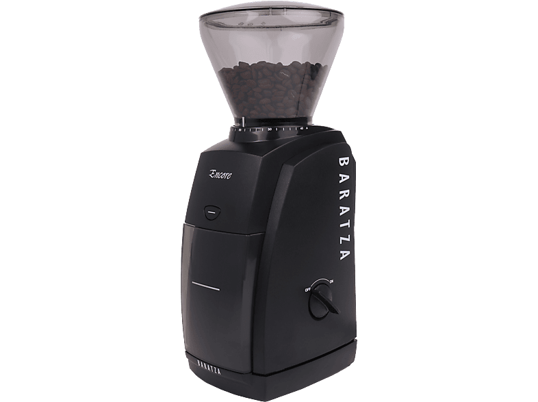 BARATZA Encore Elektrische Kaffeemühle Schwarz (110 Watt, 40-mm-Stahl-Kegelmahlwerk)