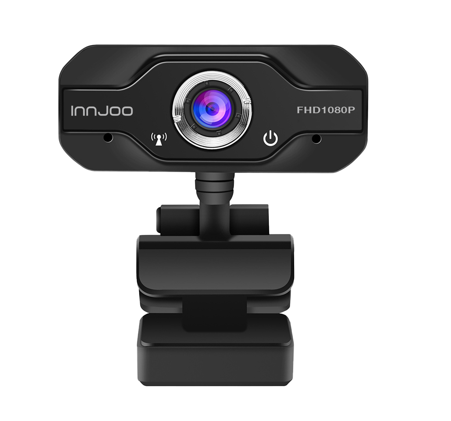 Innjoo Cam01 Webcam fullhd 1920 x 1080 hd 108030fps enfoque fijo sensor imagen soi 2.0 usb cable 1.3m negro ijwebcam01blk 1080p