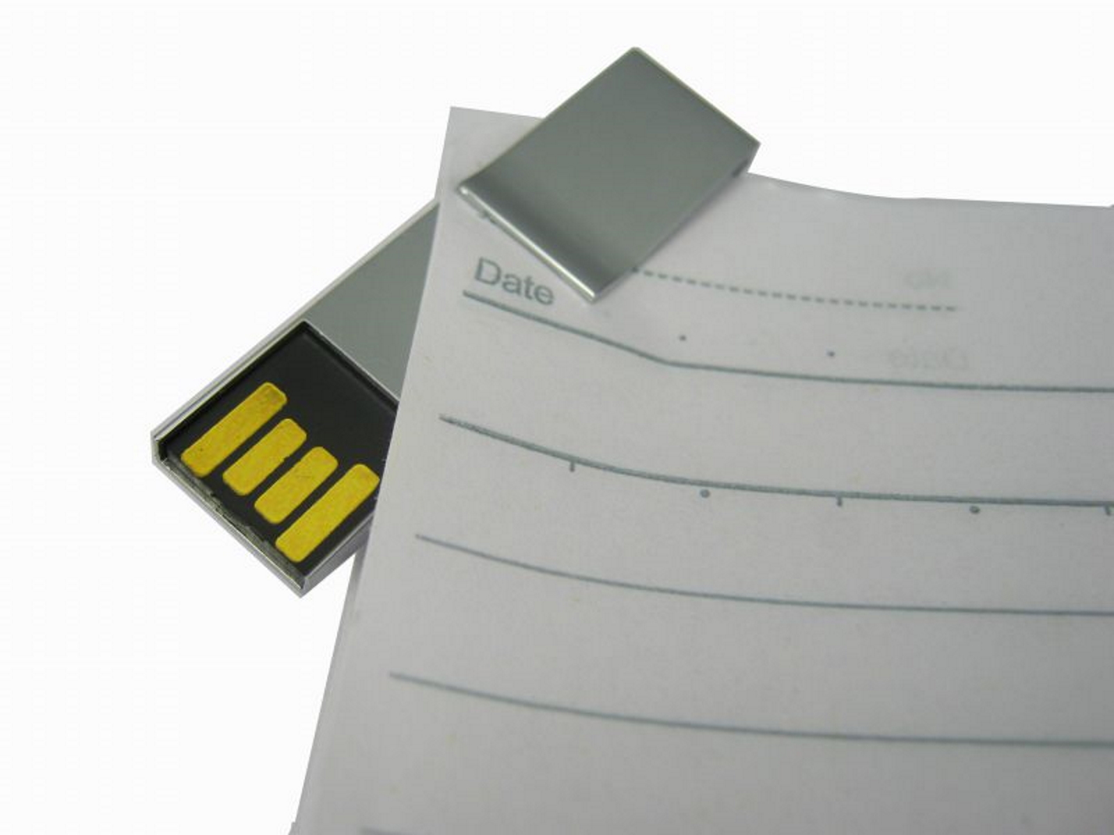 USB GERMANY GB) (Chrome, 2 paperClip USB-Stick ®