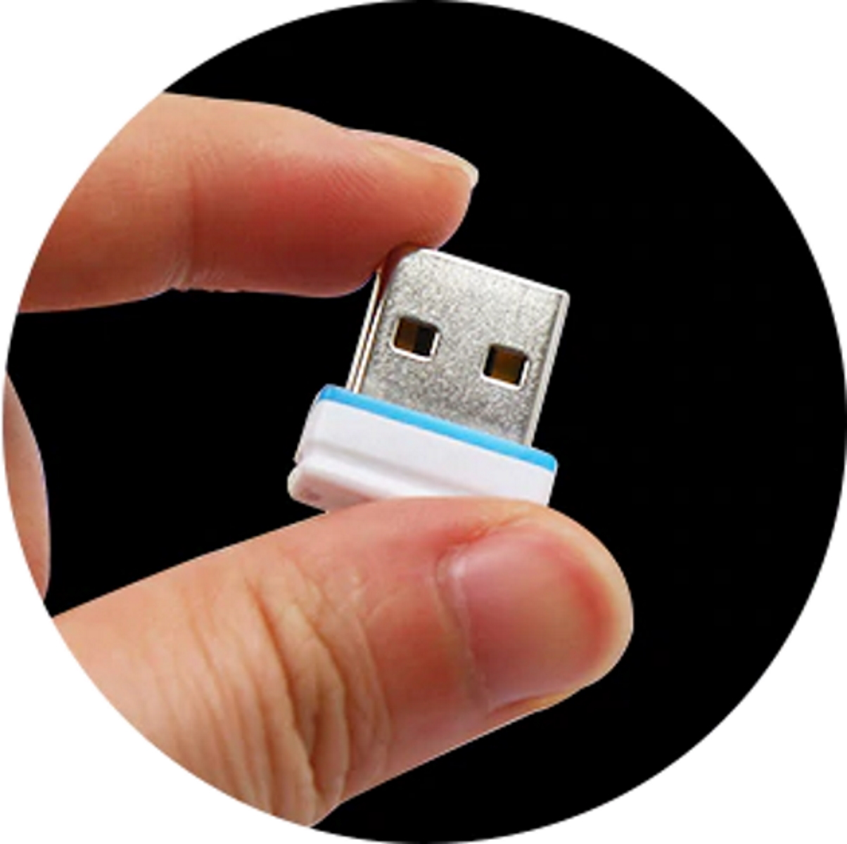 Mini USB-Stick USB 16 ®ULTRA GERMANY P1 GB) (Schwarz,