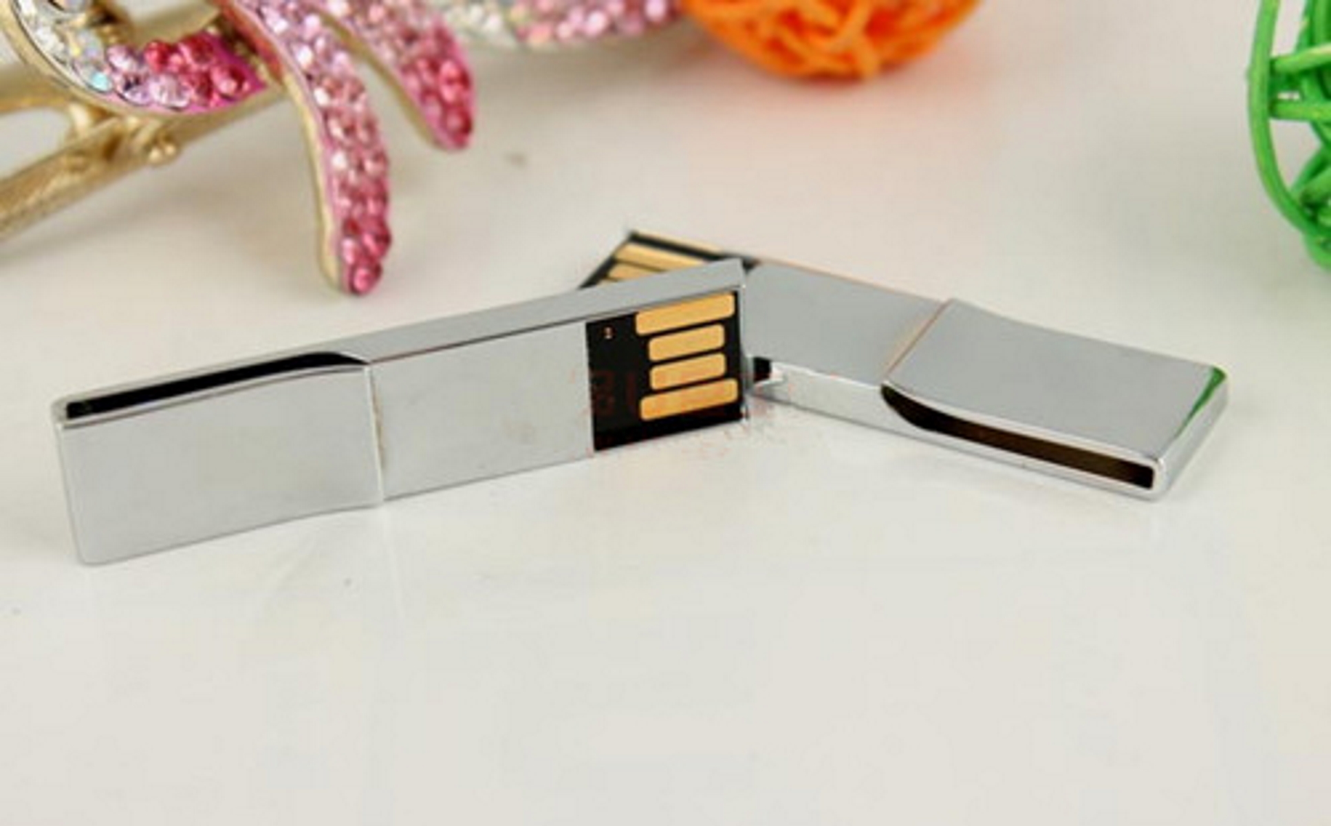 GERMANY GB) 1 USB ® paperClip USB-Stick (Chrome,