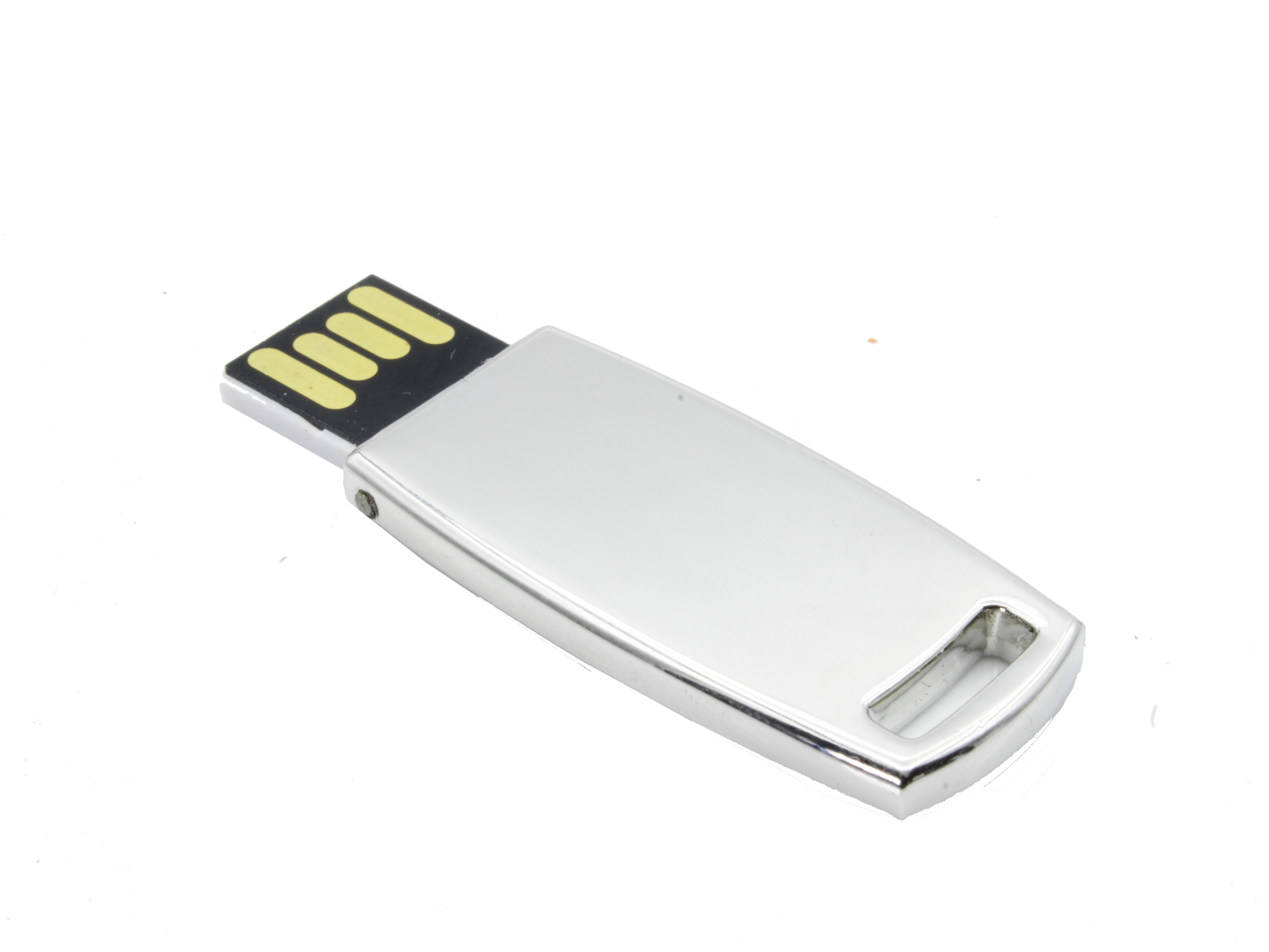 USB GERMANY ®Flat USB-Stick (Chrome, 2 GB)