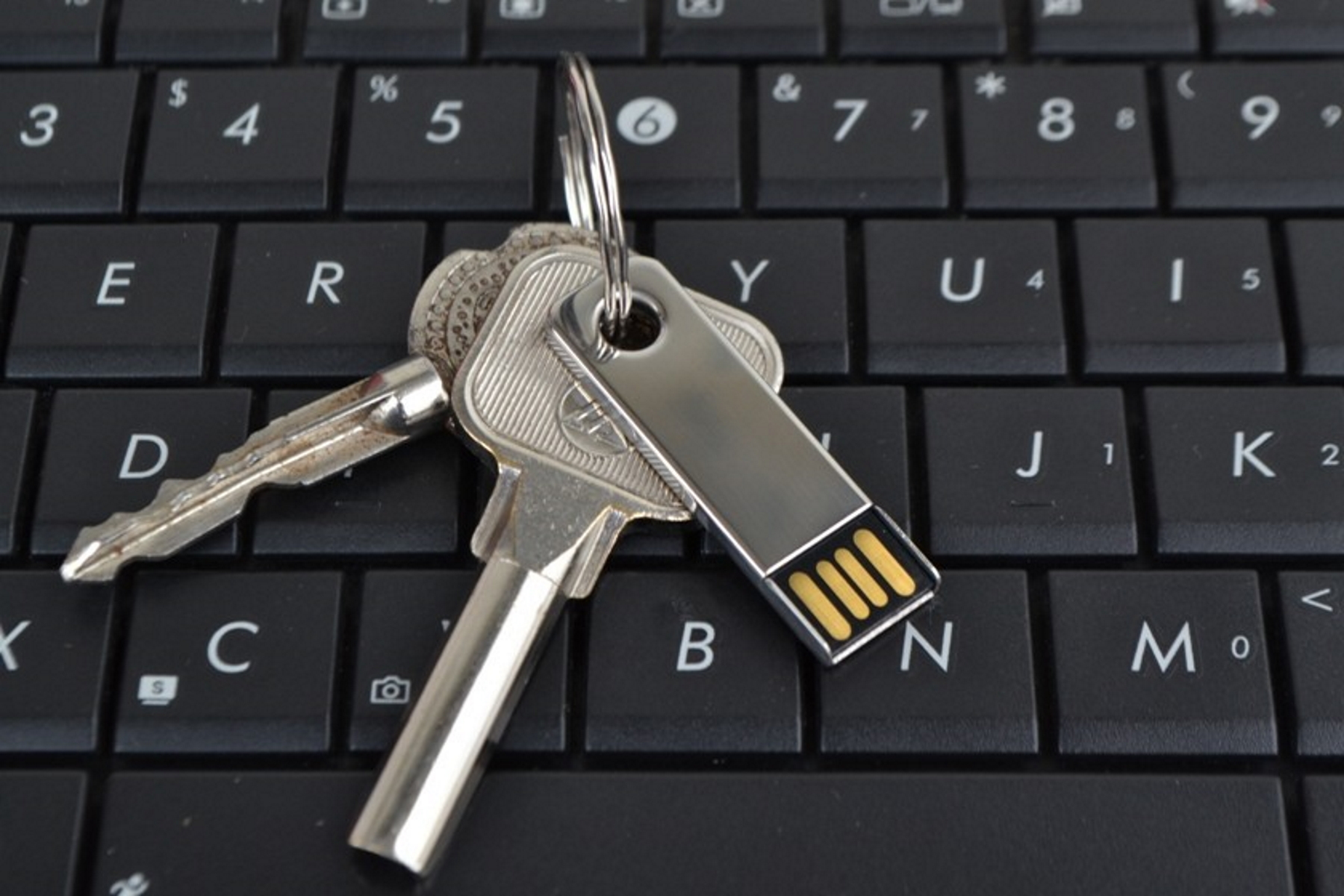 USB GERMANY ®Mini (Silber, USB-Stick 64 GB) Key