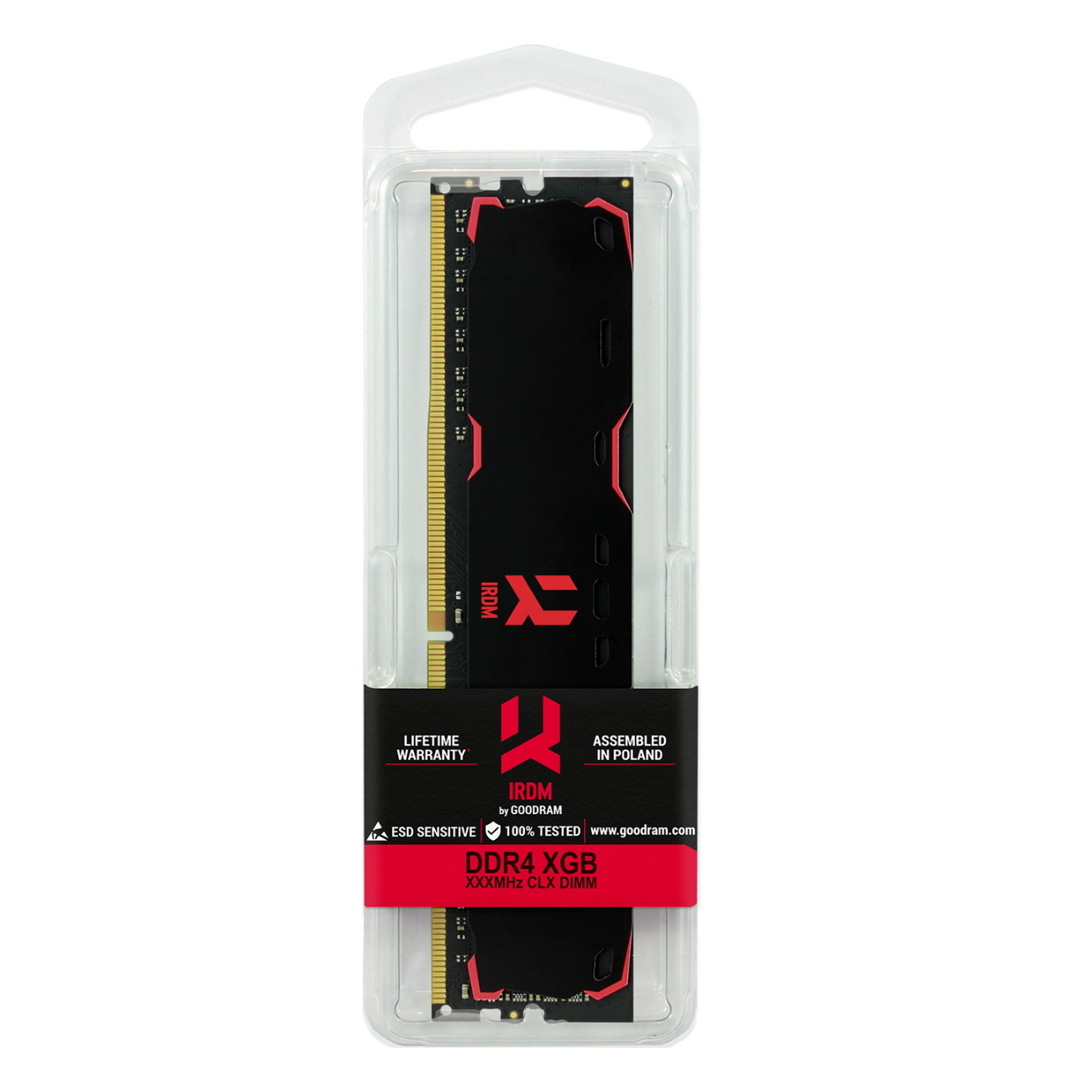 GOODRAM IRDM 8GB (2x4GB WHITE DDR4 Arbeitsspeicher DIMM 8 2400MHz SR CL15 GB KIT)