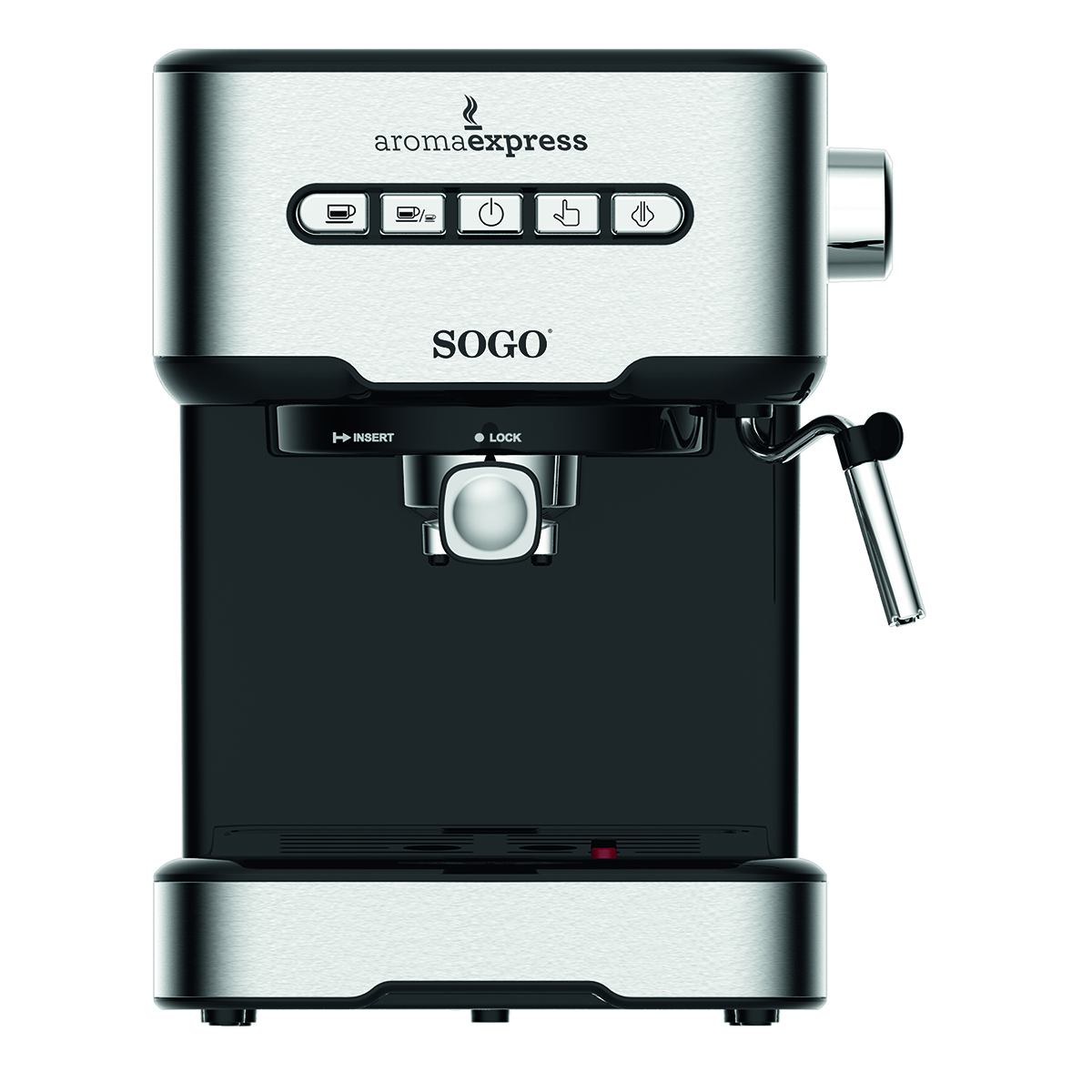 Cafetera - CAF-SS-5685 SOGO, 20 barbar, 850 W, Plata,Negro