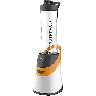 Batidora Vaso - SOGO BAT-SS-5515-O, 350 W, 600 ml, Naranja