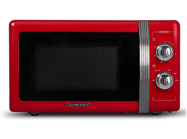 Cecotec ProClean 3110 Retro Microondas con Grill 20L 700W Rojo