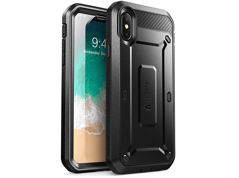 SUPCASE UB Pro, Full Cover, Schwarz iPhone X, Apple