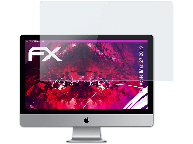 ATFOLIX FX-Hybrid-Glass Schutzglas(für Apple iMac 27 (2019))