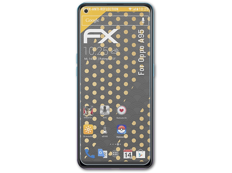 A95) Oppo ATFOLIX FX-Antireflex 3x Displayschutz(für