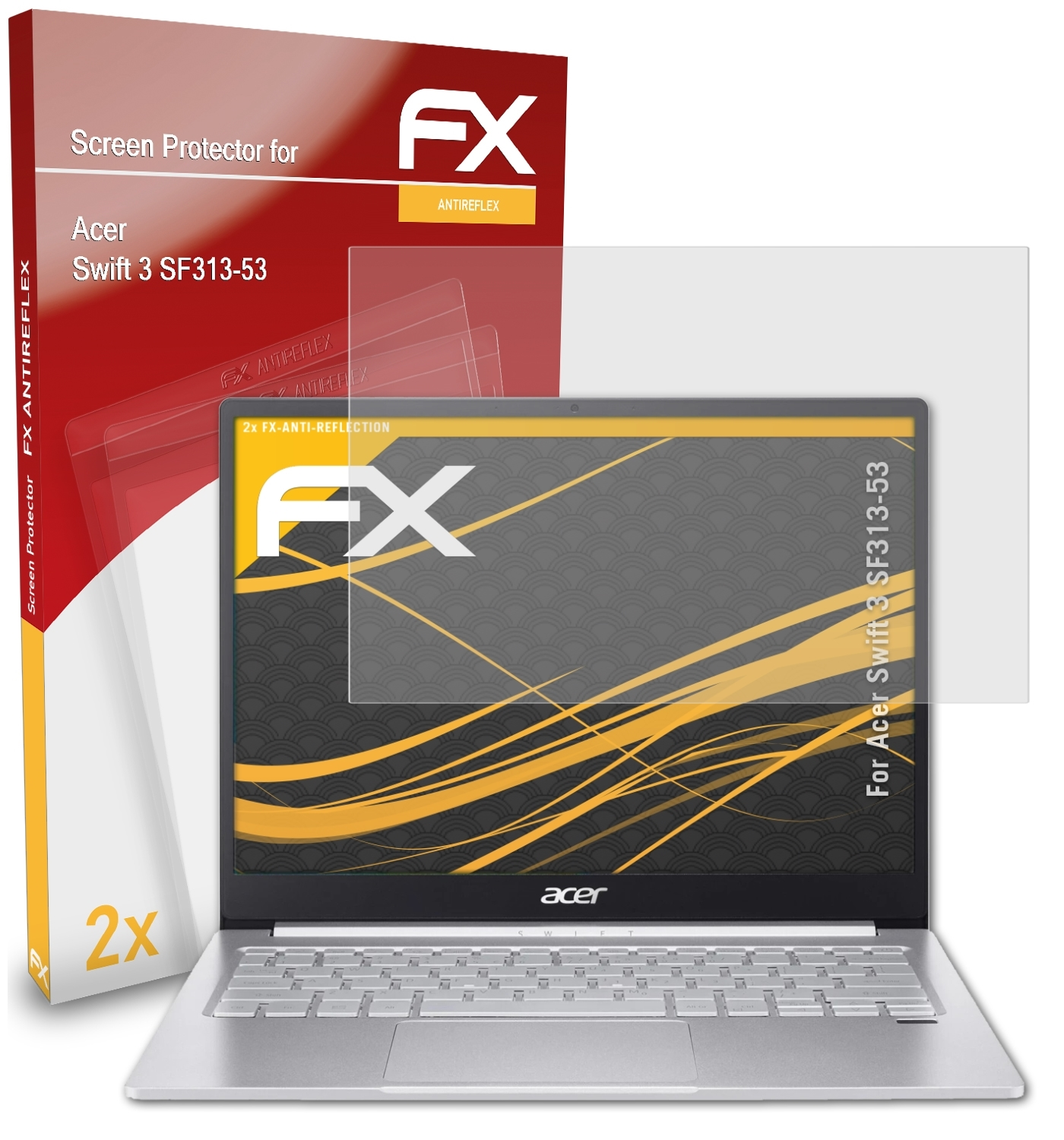 ATFOLIX 2x FX-Antireflex Swift Displayschutz(für (SF313-53)) 3 Acer