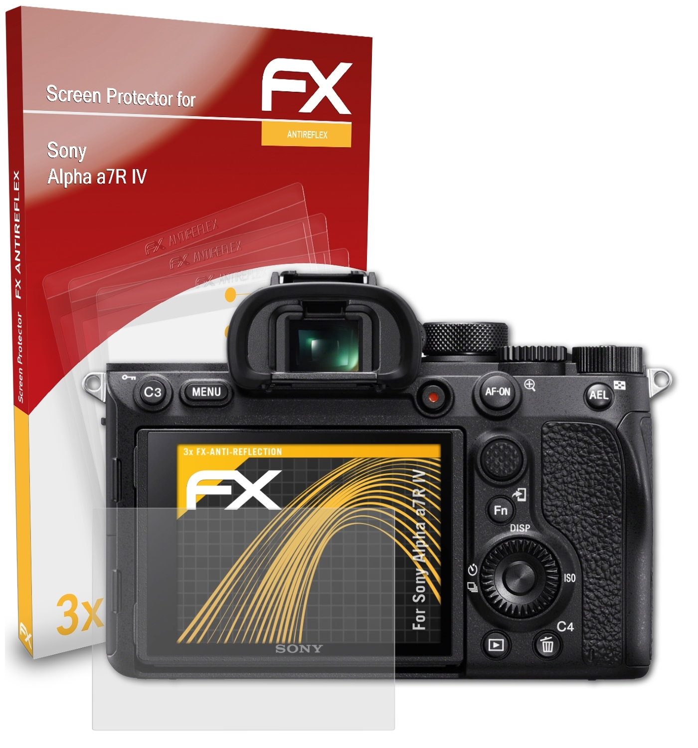 a7R Alpha 3x Sony ATFOLIX FX-Antireflex Displayschutz(für IV)