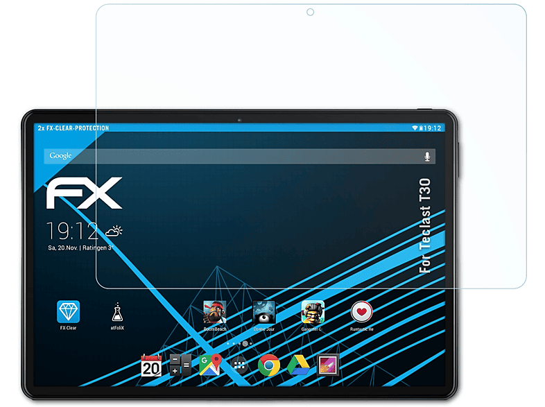 ATFOLIX 2x FX-Clear Displayschutz(für Teclast T30)