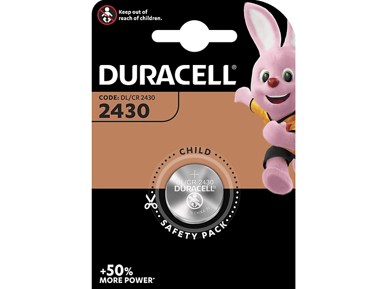 Pilas especiales de botón de litio 2430: Duracell