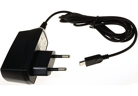 Cargador  - Powery Cargador con Micro-USB 1A para Wiko Freddy POWERY, Negro