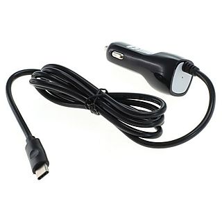 Cargador - POWERY Cargador Coche / Cable de Carga en Vehículo Modelo C (USB-C) 1A para One Plus Two, Negro