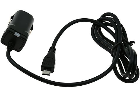 Cargador  - Cargador de Coche con Micro-USB 2A para LG X Screen POWERY, Negro