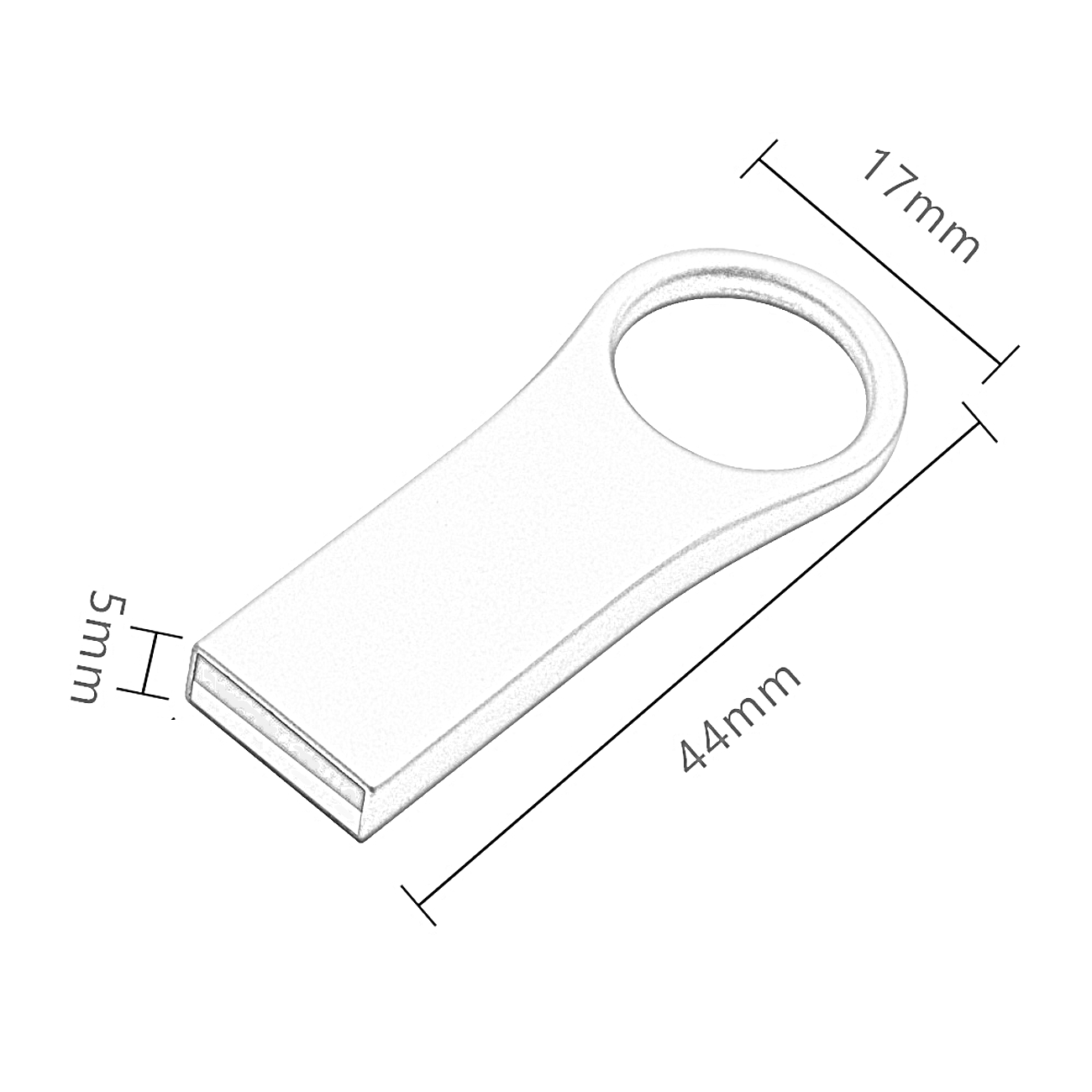 USB GERMANY 2 GB) U66 (Gold, USB-Stick Metall ®