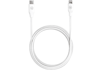 WICKED CHILI 100cm MFI Ladekabel für iPhone 13 / 12 / SE / 11 / XS / X / XR / 8 (Pro, Max, Mini, Plus) & iPad, Fast Charge USB-C auf Lightning Kabel, 2 m, weiss
