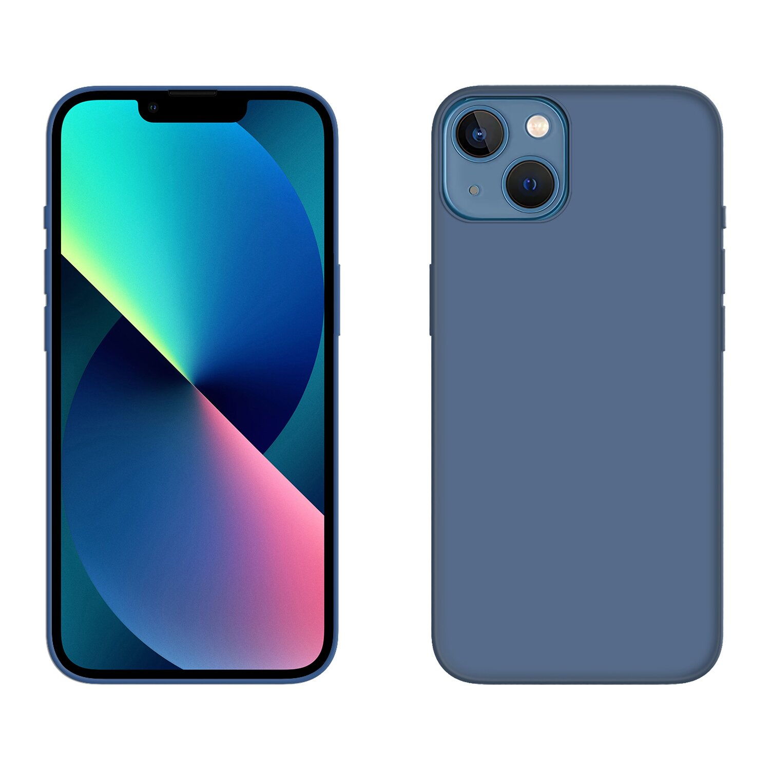 Handyhülle COFI Soft in Blau, Apple, Pro Case 13 13 Blau Case Backcover, mit kompatibel iPhone cofi1453® iPhone Pro, Bumper Jelly Schutzhülle