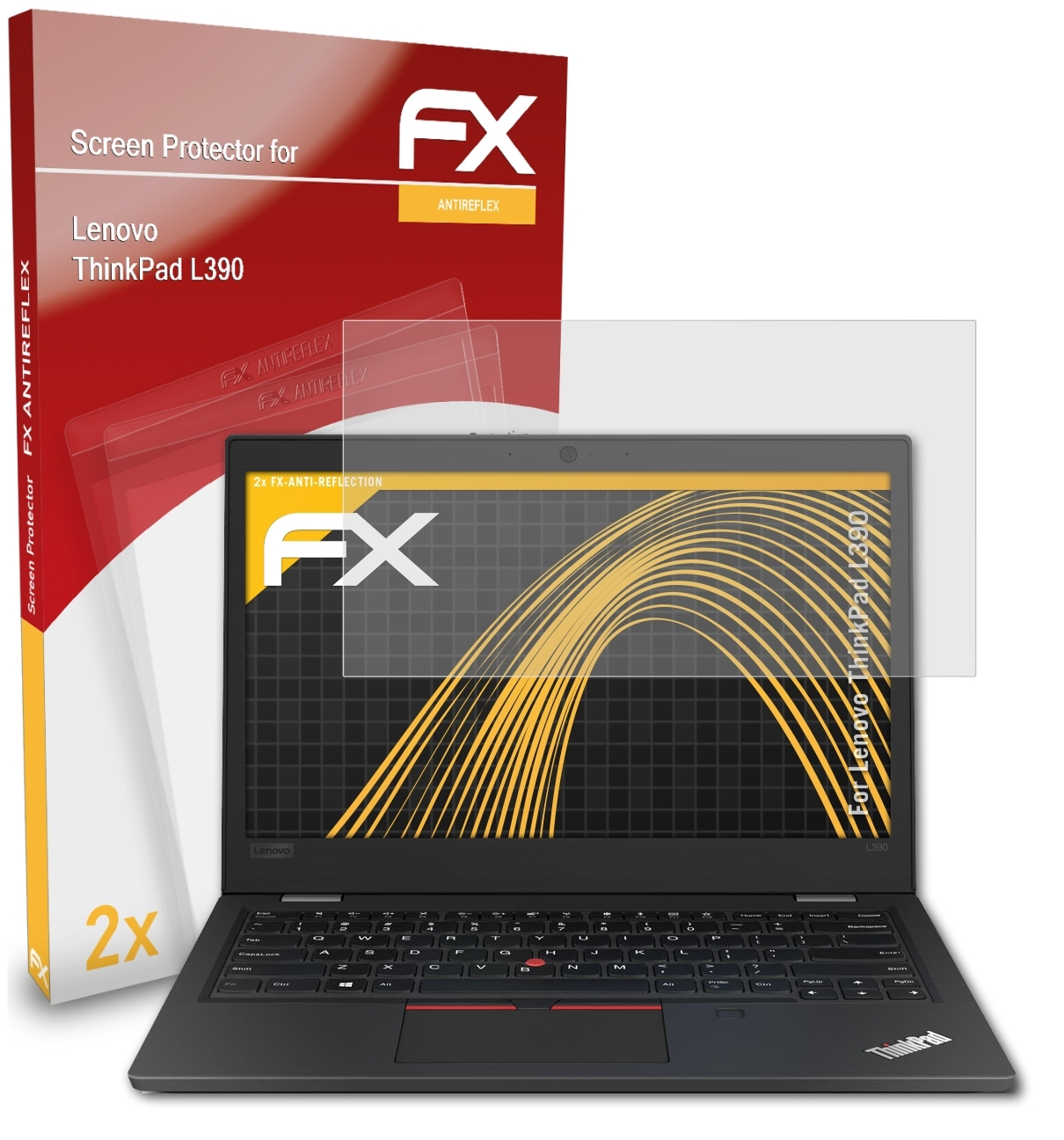 Displayschutz(für 2x FX-Antireflex ATFOLIX ThinkPad Lenovo L390)