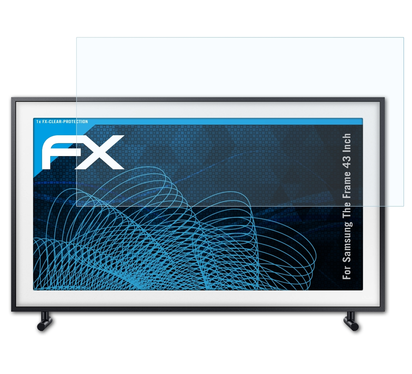 ATFOLIX FX-Clear Displayschutz(für Samsung The Inch)) (43 Frame