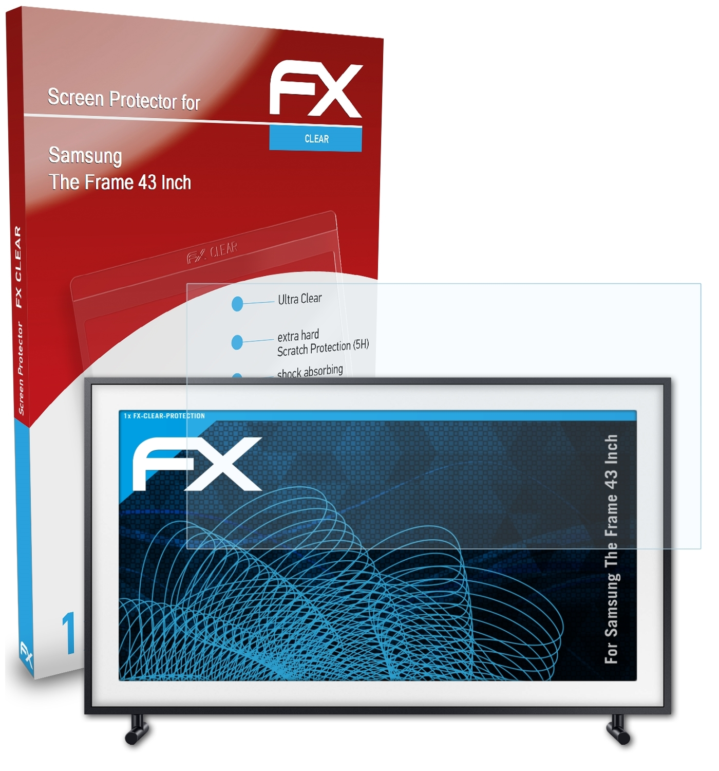 The Frame Inch)) ATFOLIX (43 FX-Clear Samsung Displayschutz(für