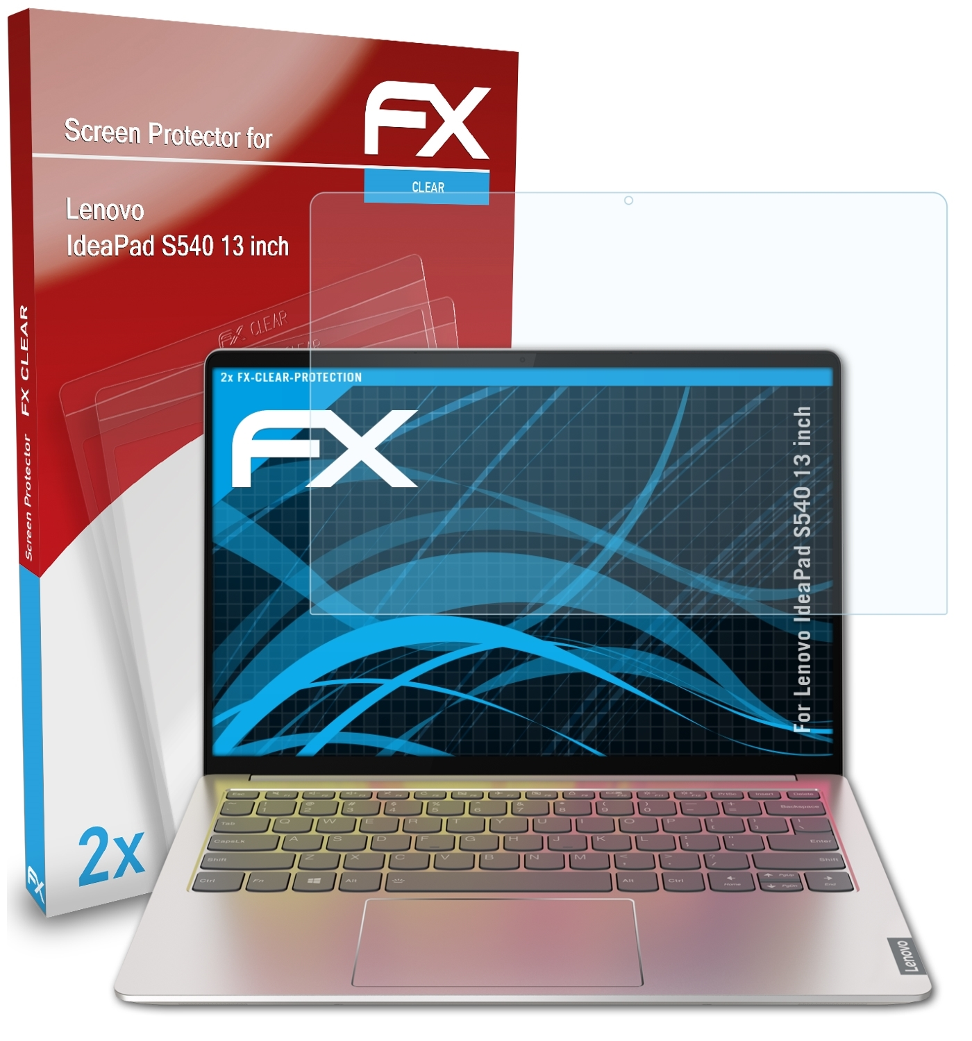 ATFOLIX 2x FX-Clear Displayschutz(für Lenovo IdeaPad inch)) S540 (13