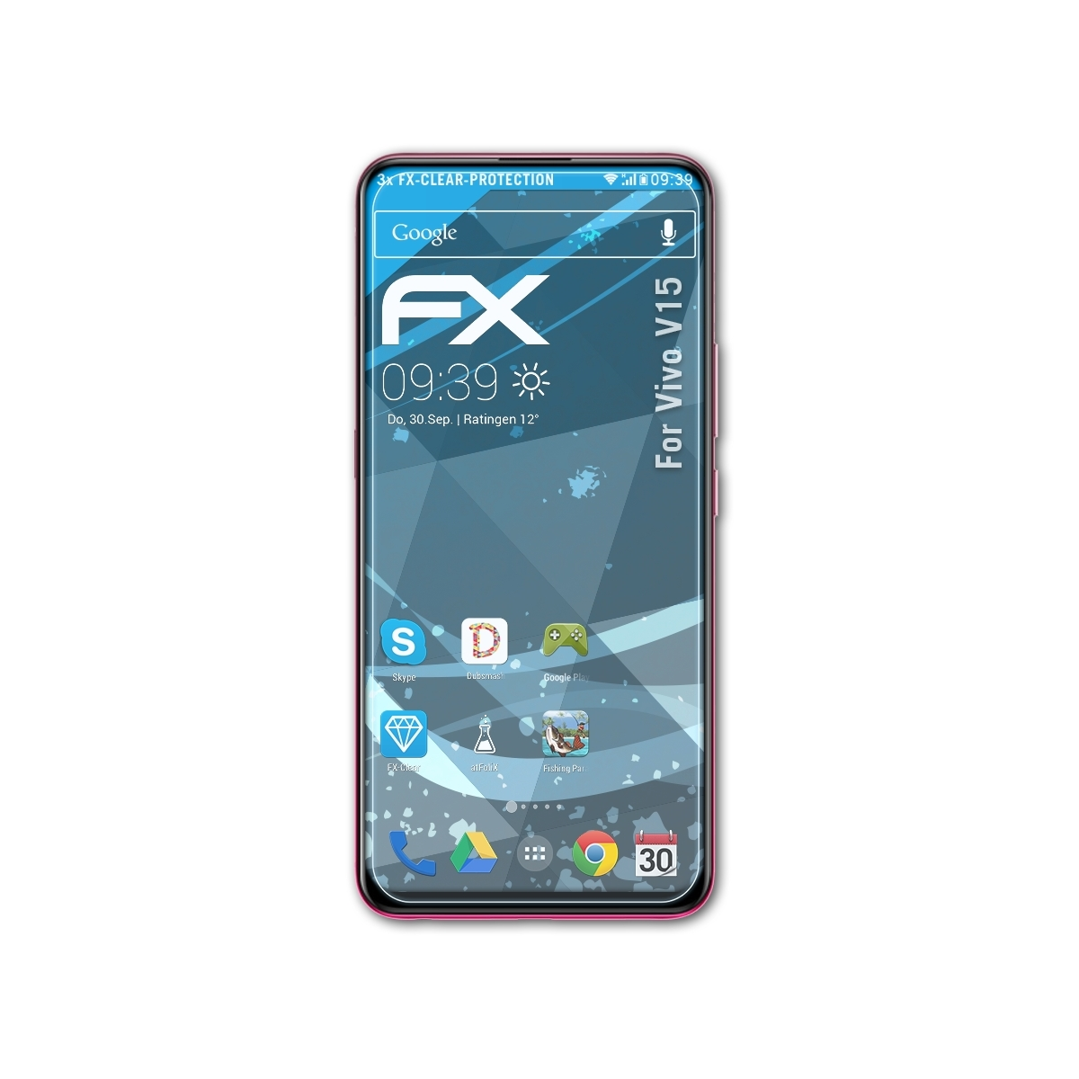ATFOLIX 3x Displayschutz(für V15) FX-Clear Vivo